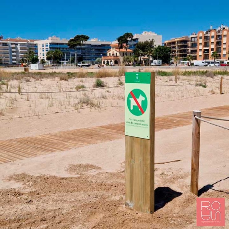 Fita Senyalització Platges| Fusta i Stratimage